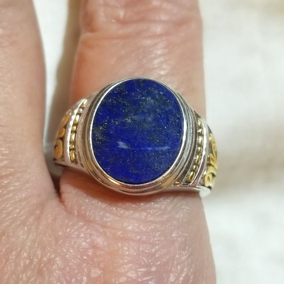 Vintage Other - VTG Lapis Lazuli Sterling Ring